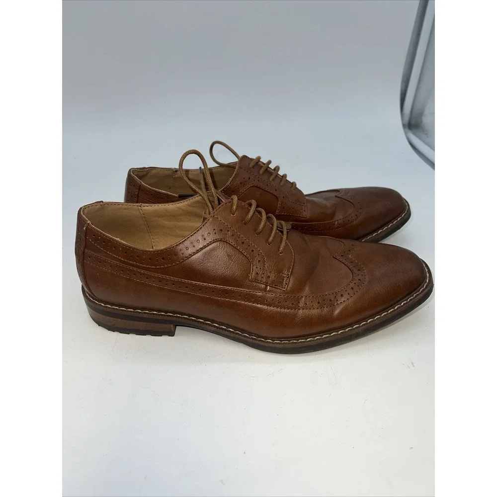Steve‎ Madden Men's M-AMPED Oxford Dress Shoes, Brown US Sz 9 M